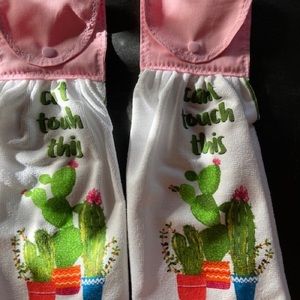 Can't Touch This Cactus Succulent Hanging Towel, Set of 2 Kitchen, Oven